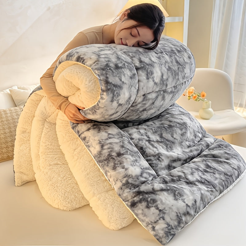 Moire-Style Flannel Blanket with Plush-Look Lining, Five Color Choices and Four Size Labels up to 108 x 90 Inches