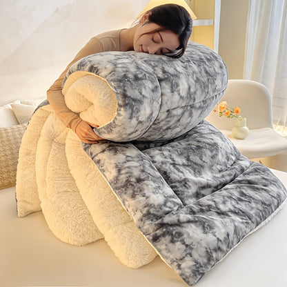 Moire-Style Flannel Blanket with Plush-Look Lining, Five Color Choices and Four Size Labels up to 108 x 90 Inches
