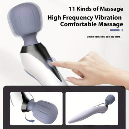 Wireless Stick Massager for Full Body, Portable Rechargeable Personal Massager for Neck, Back, Shoulder