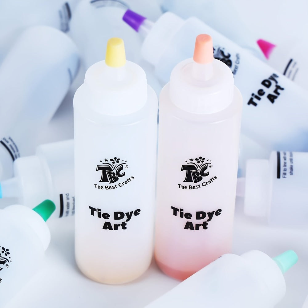 Tie Dye Kit 24 Colors All-in-One Set for Kids Teens Adults & Beginners, Squeeze Bottles Gloves Rubber Bands Carry Case