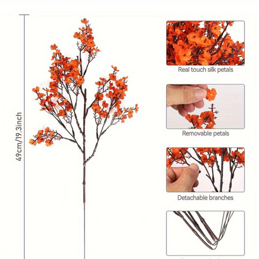 Artificial Flowers 4th of July Patriotic – 15pcs Real Touch Fake Flowers for Independence Day Home Decor, Floral Arrangements