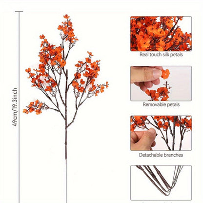 Artificial Flowers 4th of July Patriotic – 15pcs Real Touch Fake Flowers for Independence Day Home Decor, Floral Arrangements