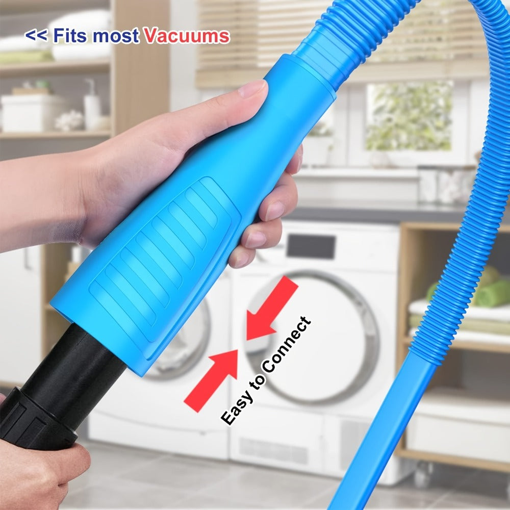Dryer Vent Cleaner Kit 2pcs Flexible Lint Brush Vacuum Hose Attachment Power Lint Remover for Entryways, Bedrooms and Living Spaces