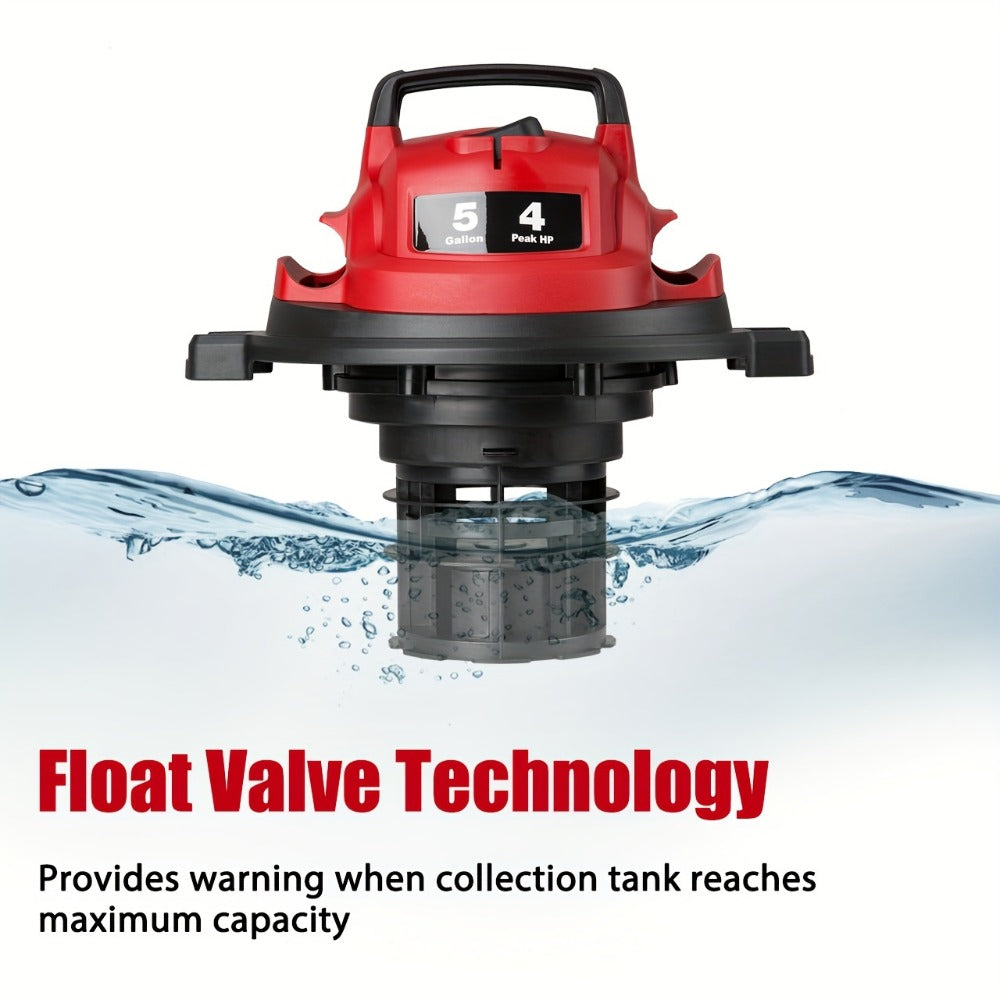 Wet Dry Vacuum Cleaner Shop Vac Stainless Steel 5 or 8 Gallon with Blower Function Powerful for Entryways, Bedrooms and Living Spaces