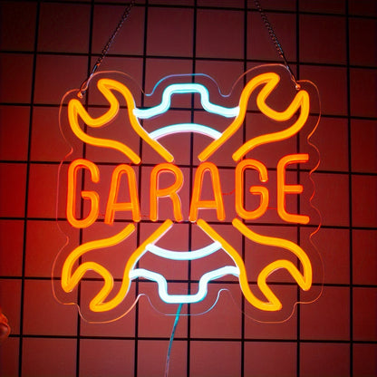Check Engine Neon Sign – LED Dimmable USB Powered Neon Light for Garage Wall Decor, Car Repair Shop, Workshop, Man Cave, Game Room