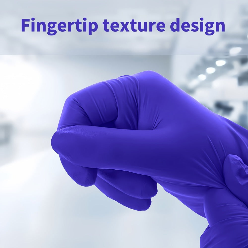 GTT Dark Purple Nitrile Disposable Gloves in 500-Piece Packs with Four Size Options from S to XL