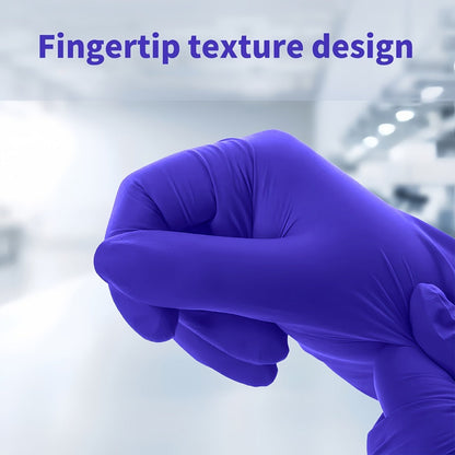 GTT Dark Purple Nitrile Disposable Gloves in 500-Piece Packs with Four Size Options from S to XL