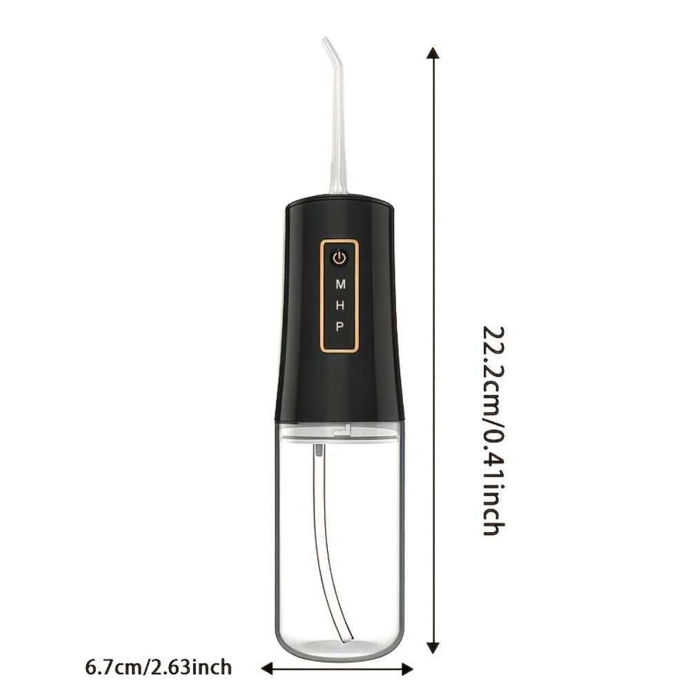 Water Flosser Portable Oral Irrigator with Three Modes, 360-Degree Rotating Nozzle, Four Tips and Three Package Options