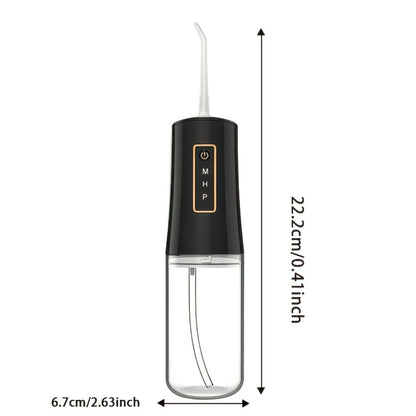 Water Flosser Portable Oral Irrigator with Three Modes, 360-Degree Rotating Nozzle, Four Tips and Three Package Options