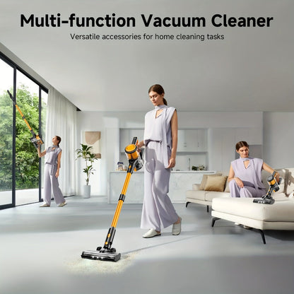 Cordless Stick Vacuum Cleaner 60Kpa 55-Min Runtime - Anti-Tangle Handheld Vacuum for Hardwood for Entryways, Bedrooms and Living Spaces