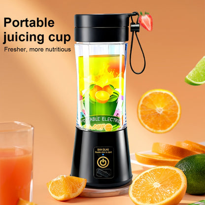 12.85-Ounce Six-Blade Slim Portable Blender Cup with Rechargeable Base and Five Color Options