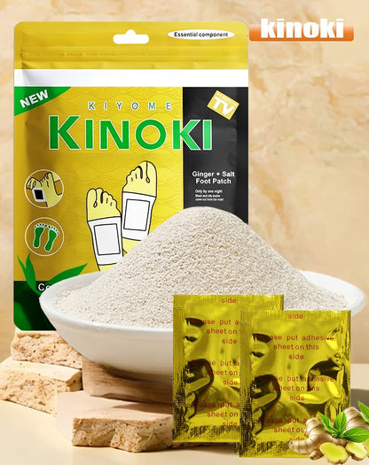 Foot Detox Pads 30 Pack Bamboo Vinegar Ginger Powder Natural Plant Ingredient Deep Cleansing Moisturizing Patches