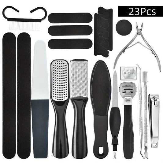 Pedicure Tool Set Stainless Steel Professional Foot Care Kit Dead Skin Callus Remover Nail Cuticle Tools