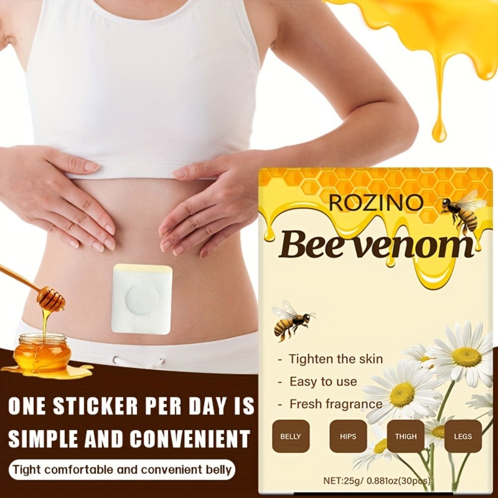 Belly Button Firming Patches 60 Pcs – Bee Venom Natural Botanical Navel Patches with Long-Lasting Adhesion