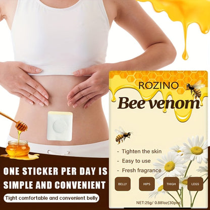 Belly Button Firming Patches 60 Pcs – Bee Venom Natural Botanical Navel Patches with Long-Lasting Adhesion