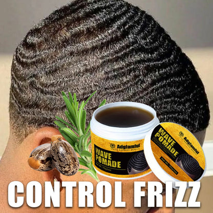 360 Wave Pomade for Men – Wave Control Defining Cream for Layered Waves, Volume & Texture | Non-Greasy, Water-Soluble