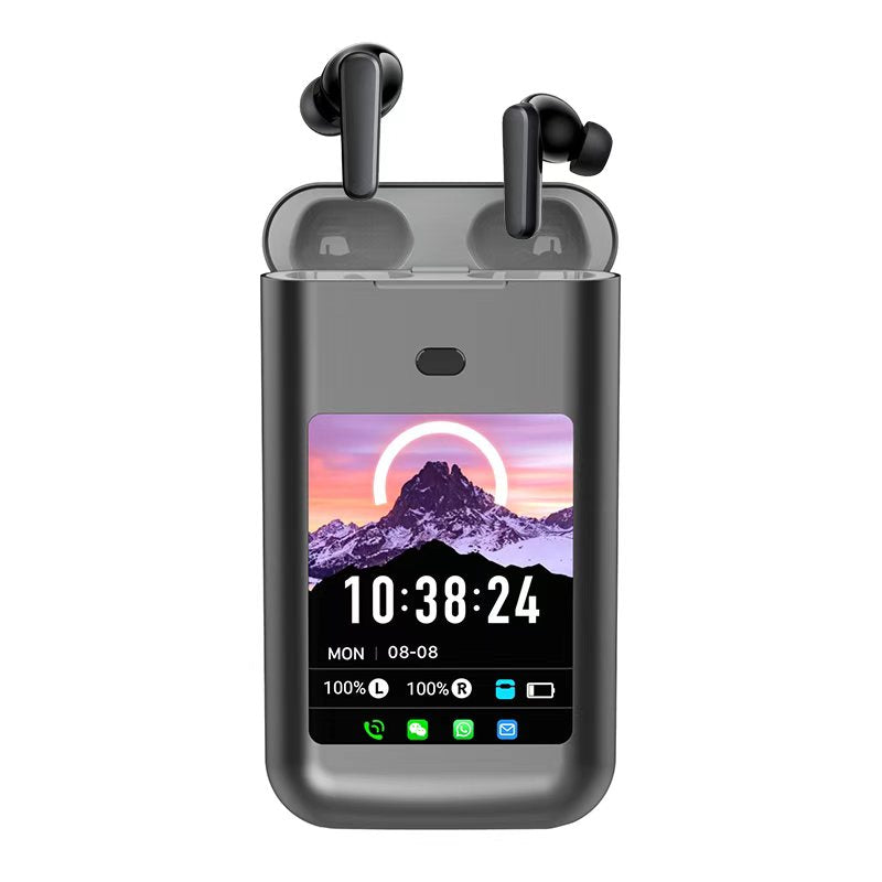 5000mAh Battery Wireless Earphones 3-in-1 HiFi Stereo LED Touch Screen Multiple EQ for Bedside Audio, Alarms and Room Entertainment