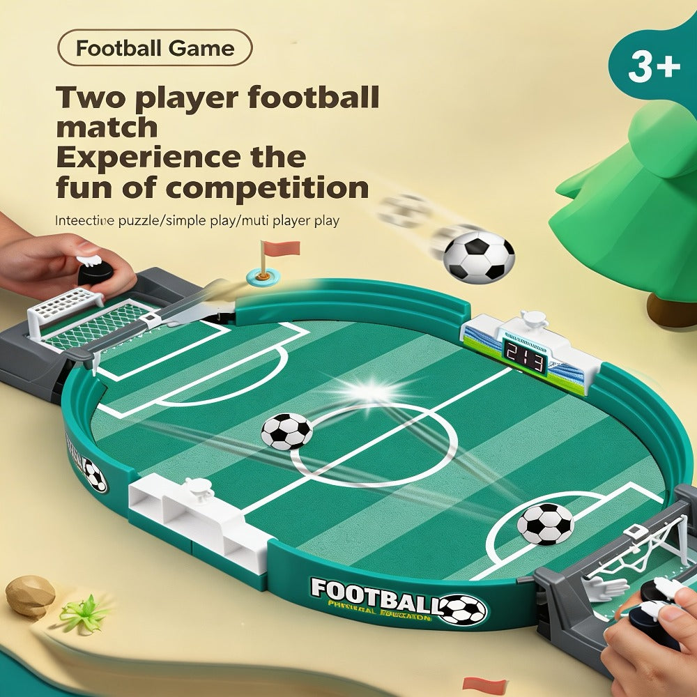 Tabletop Soccer Game for Kids, Portable 2 Player Football Board Game, Parent-Child Competitive Table Football Toy