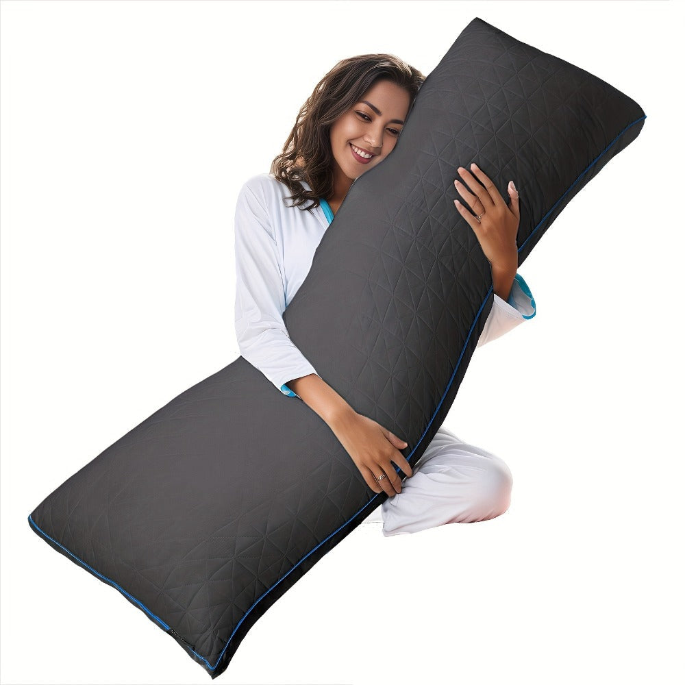 Body Pillow for Adults Full Body Pillow Firm Long Sleeping Pillow for Back Stomach Side Sleeper Bed Pillow Support Pregnancy Pillow Grey