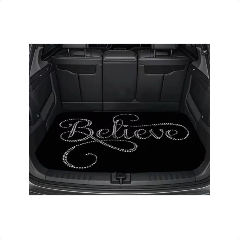 Car Trunk Mat Cargo Liner – Waterproof Non-Slip Trunk Floor Mat with Pattern Designs to Protect Vehicle Interior from Dirt