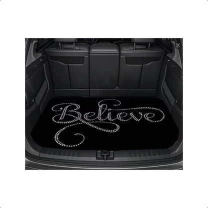 Car Trunk Mat Cargo Liner – Waterproof Non-Slip Trunk Floor Mat with Pattern Designs to Protect Vehicle Interior from Dirt