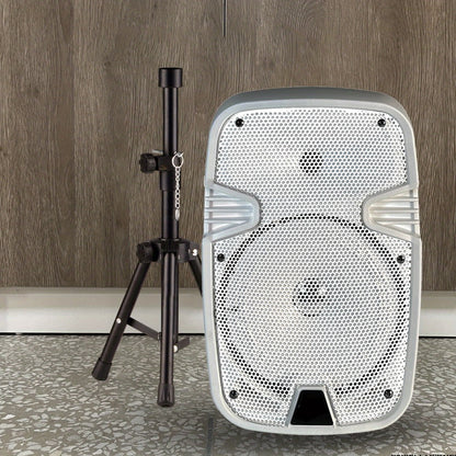 1000W Portable Party Speaker with 8-Inch Woofer, Karaoke Microphone, RGB Lights, Bluetooth, FM, USB & TWS
