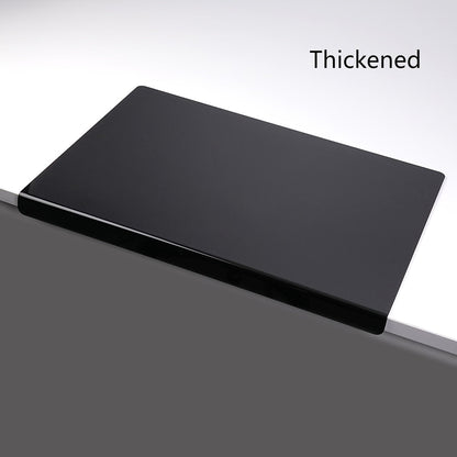 Cutting Board Acrylic Counter-Lip Surface in Black or Clear, Two Sizes and Standard or Thickened Options