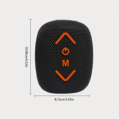 Bluetooth Bike Speaker, IPX5 Handlebar Speaker with Battery, FM, TF, AUX, TWS & Hands-Free Calls