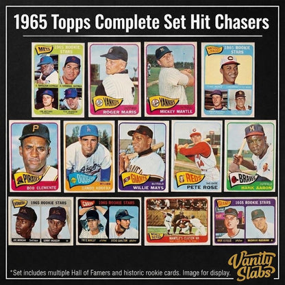 Sports Trading Cards, 1965 Topps-Labeled Baseball Mystery Vanity Slab with One Card for Display