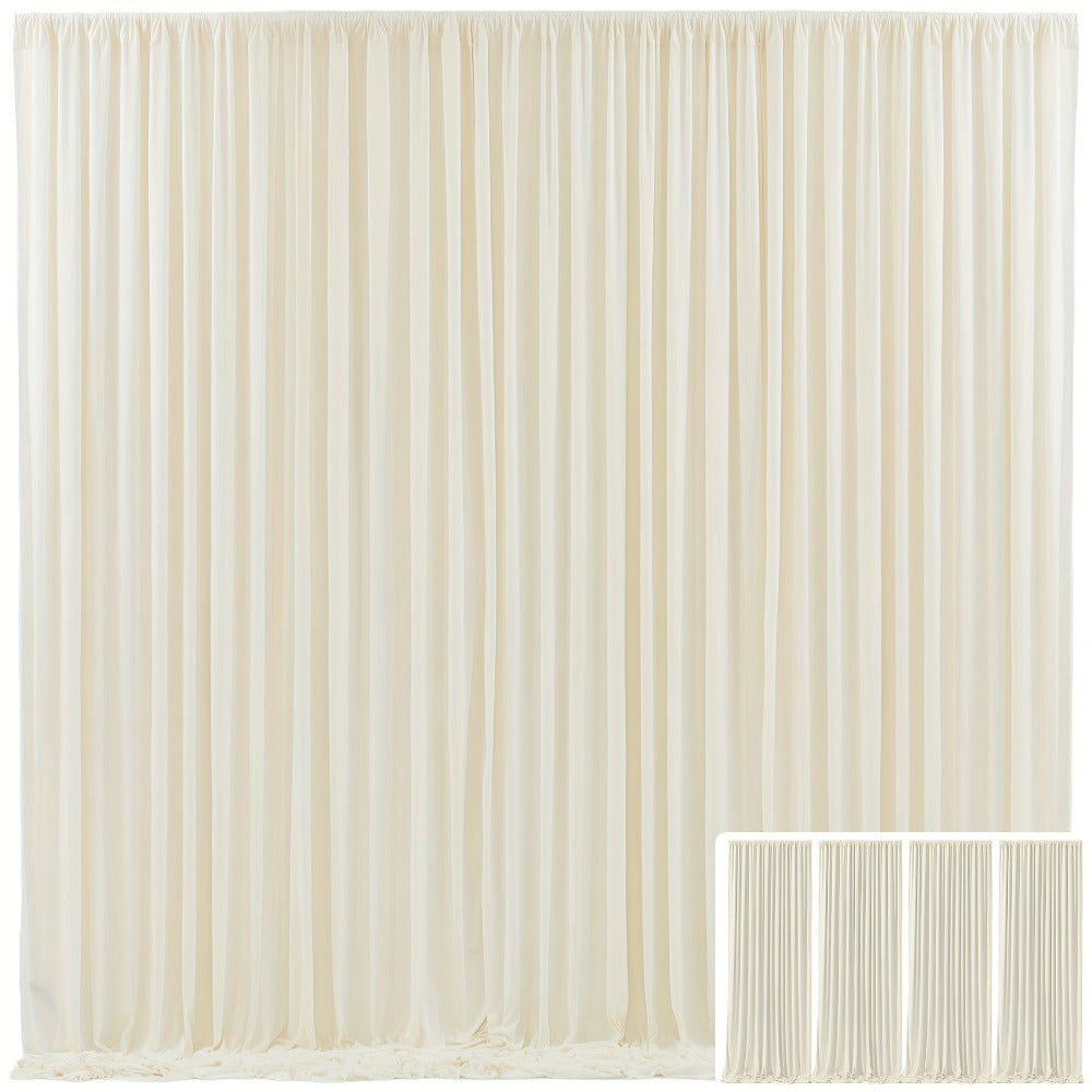 Elegant Fabric Backdrop Curtains 4pcs with Poles 59x85in Non-Transparent Wrinkle-Free Party Photo for an Everyday Personal Care Routine