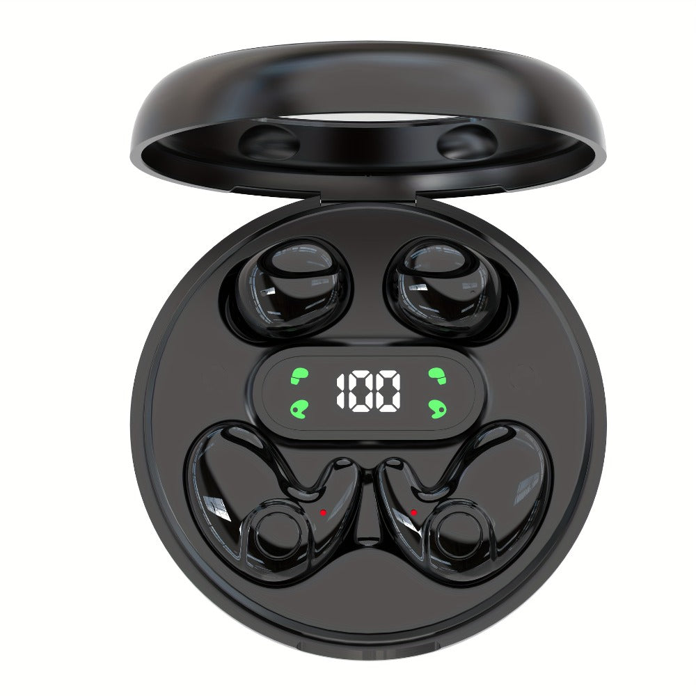 2-in-1 Wireless Earphones Couples Shared Audio Long Battery Life Clear Sound TV Movies for Bedside Audio, Alarms and Room Entertainment