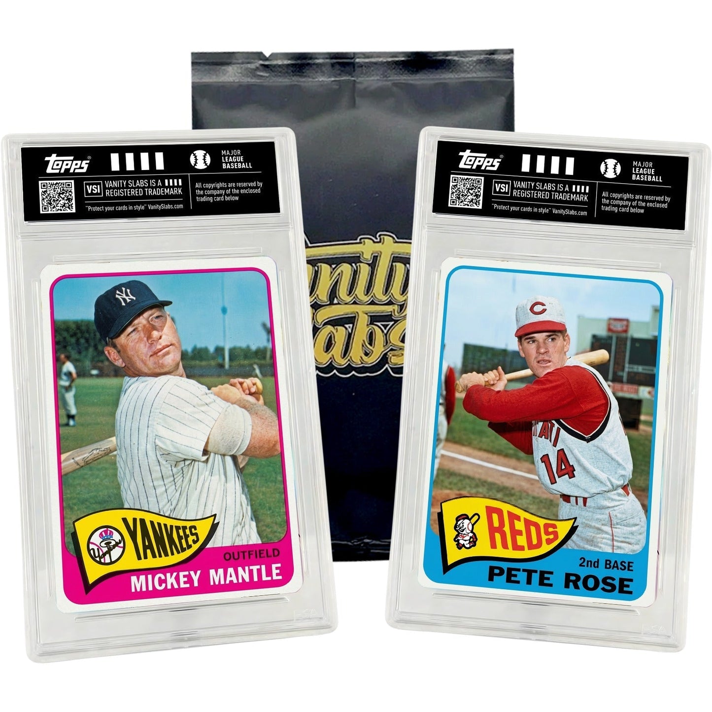Sports Trading Cards, Baseball Mystery Display Slab with One-Slab or Two-Slab Options for Collectors