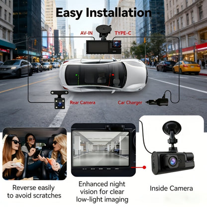 1080P-Labeled Dash Camera with Dual- or Triple-Lens Options, WiFi and 16GB, 32GB or No-Card Bundles