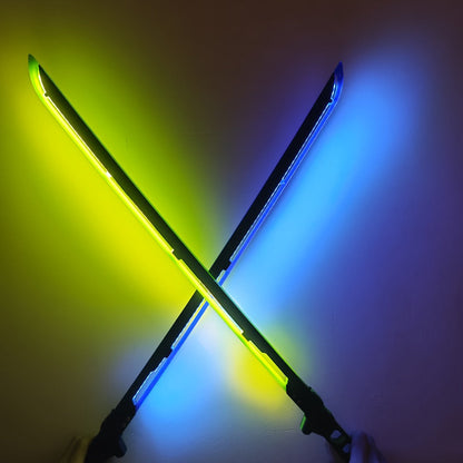 LED Cyberpunk Katana Prop 80cm Acrylic Luminous with the Listed Color, Size or Set Options for Everyday Use