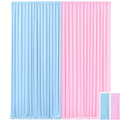 Two-Piece Photography Backdrop Curtain Set with 150 cm Width and 215 cm or 300 cm Height Options