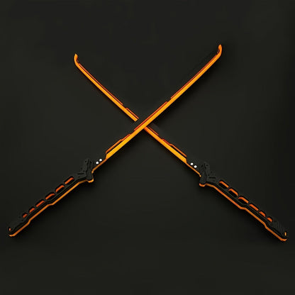 LED Cyberpunk Katana Prop 80cm Acrylic Luminous with the Listed Color, Size or Set Options for Everyday Use