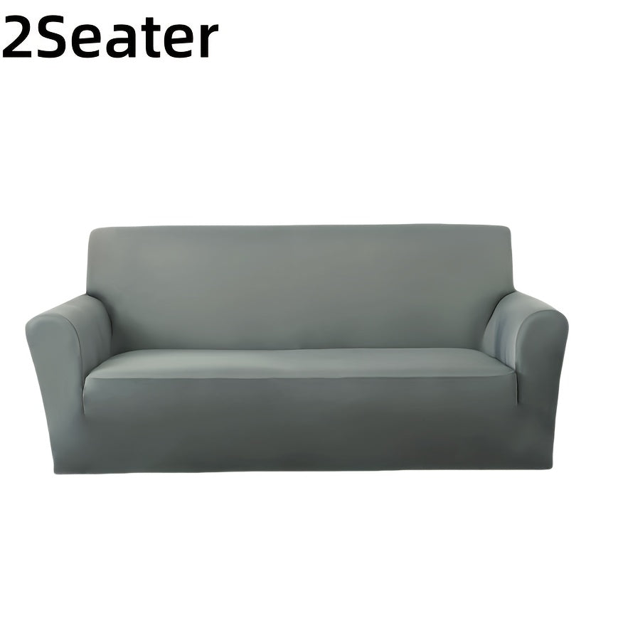 Sofa Cover Elastic Stretch Slipcover for 1, 2, 3 or 4-Seater Sofas in Seven Solid Colors with Model-Specific Size and Color Options