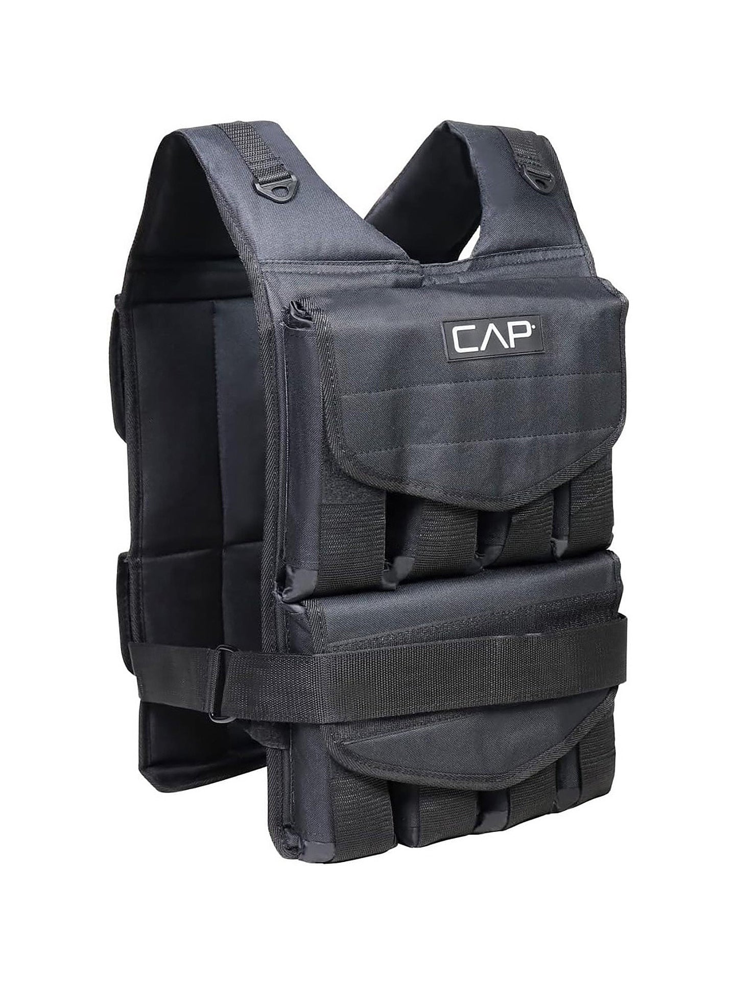 Weighted Vest 40LB Adjustable for Men & Women – Removable Weight Packets, Reinforced Nylon Body Weight Vest with Reflective Stripes & Padded