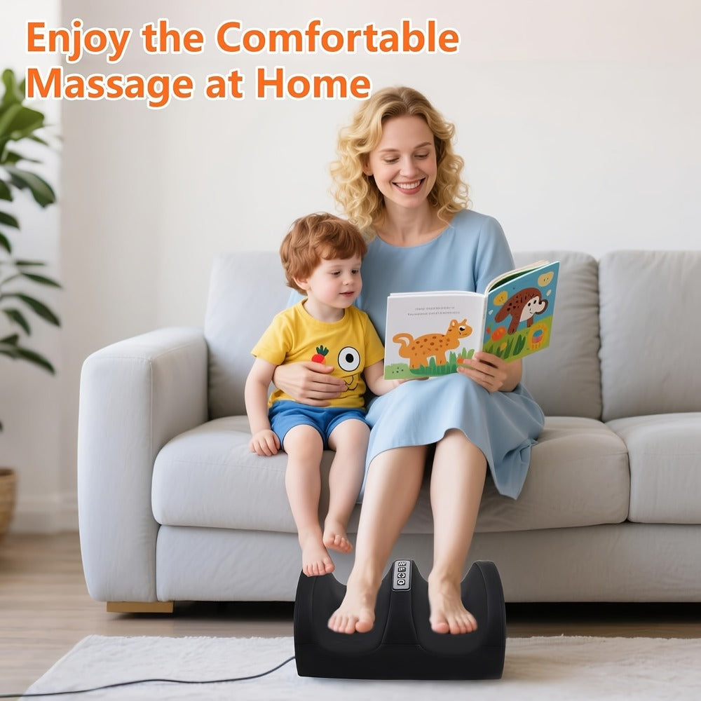 Foot Massager with Heat Compression Air Pressure for Athletes Blood Circulation Muscle Relaxation Electric Foot Massage Machine Father's Day