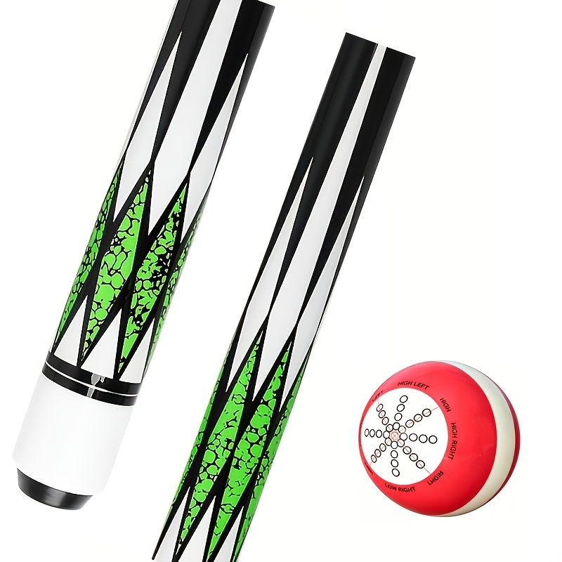 Pool Cue Stick 58 Inch – 13mm Laminated Tip, North American Maple Shaft, Ergonomic Grip, Billiard Cue for American Pool & Rotation