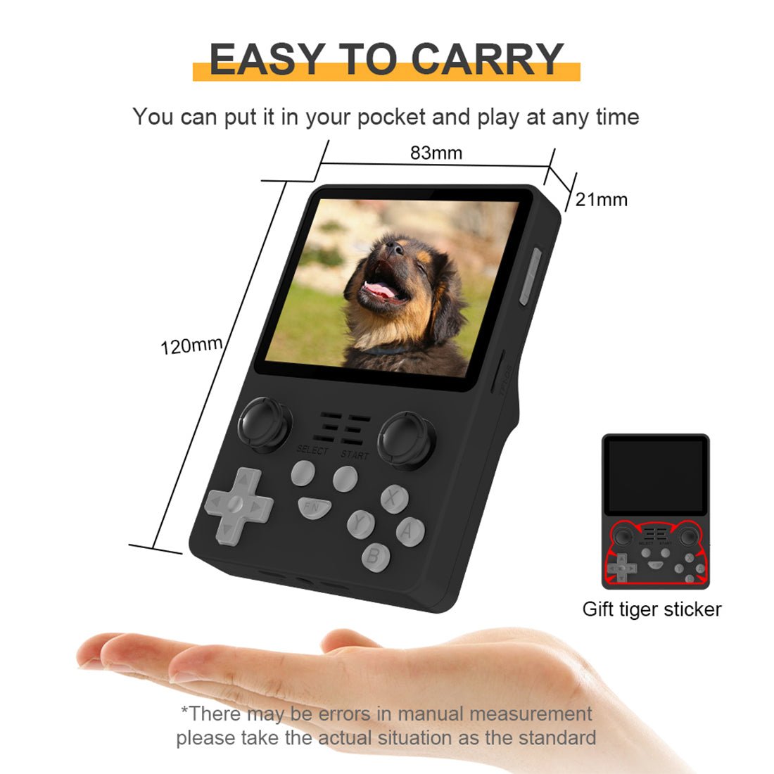Handheld Game Console Powkiddy RGB20S with 3.5-Inch IPS full-fit, 640x480, 16GB+64GB or 16GB+128GB Options, 3500mAh Battery, ArkOS