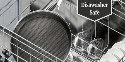 Stainless Steel Crepe Pan 11 Inch with Honeycomb Cooking Surface, Lid and Triple-Layer Base for Pancakes and Tortillas