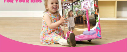 Toddler Basketball Hoop Adjustable Height 2.5-3.5ft Kids Basketball Goal with the Listed Color, Size or Set Options for Everyday Use