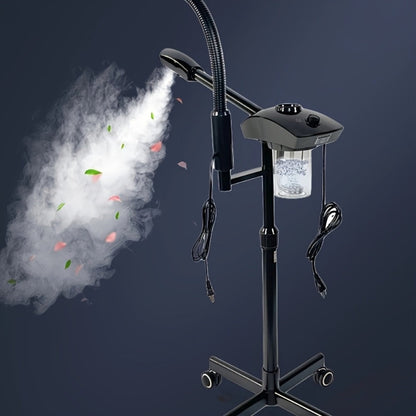 Facial Steamer with Ozone & 3X Magnifying Lamp, 2-in-1 Professional Wheeled Spa Steamer, Timer Preset