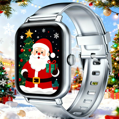 Smartwatch Large Screen with Bluetooth Calling, Unisex Bluetooth, Message Reminder, Multiple Sport Modes, Heart Rate and Sleep Readouts