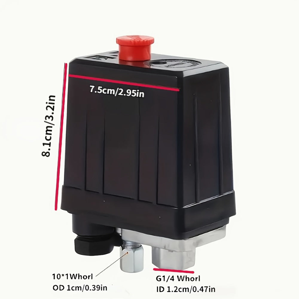 Air Compressor Pressure Switch Manifold Kit with Regulator Gauge Valve Bracket Assembly, Complete Control System for Air Pump