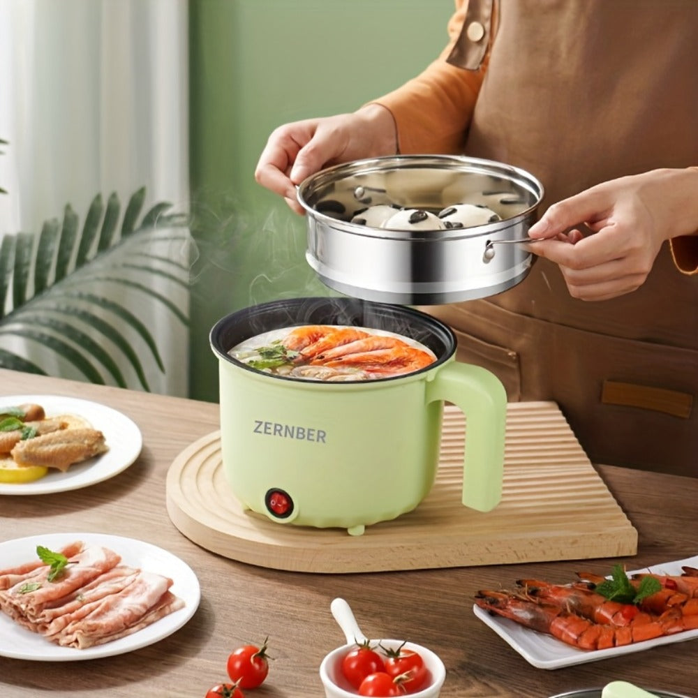 Electric Hot Pot Portable Electric Wok, Non-Stick Coating, Triple Power Control, Multi-Functional Stewpot for Hotpot