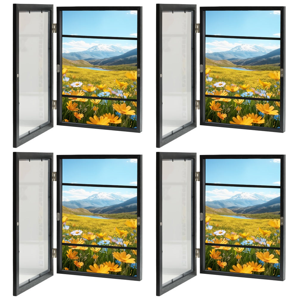 Kids Art Frames Front Opening Changeable Artwork Display Frames for Children Drawings Crafts Photos Wall Gallery – Set of 2 or 4