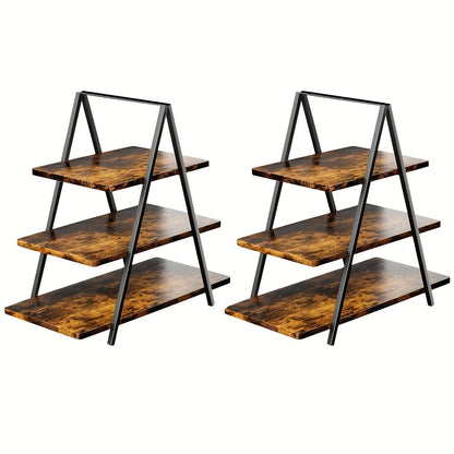 3-Tier Wooden Cupcake Stand, Holds 50 Cupcakes, Dessert Display Rack for Wedding, Birthday Party & Halloween