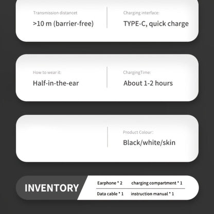 Low-Profile Round-Case Mini Sleep Earbuds with Digital Battery Display in Black, Khaki or White